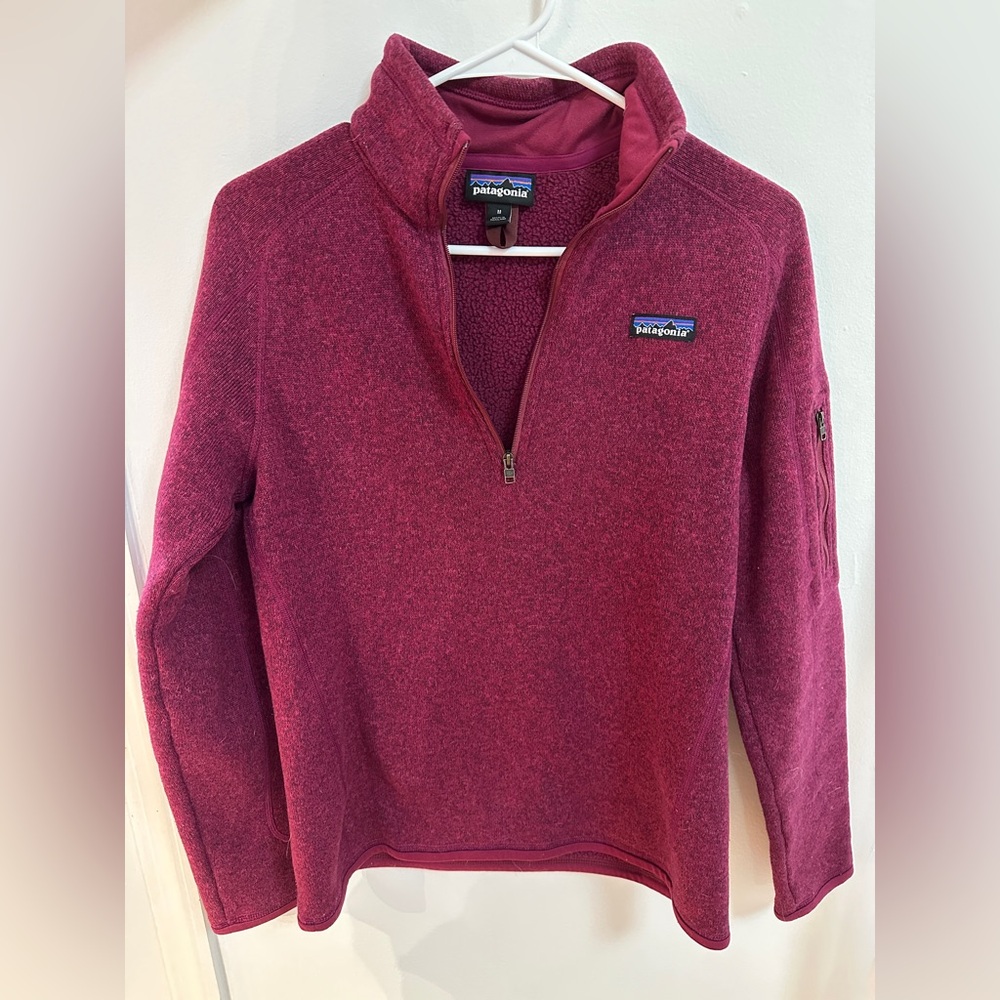 Patagonia Better Sweater 1/4-Zip Pullover Berry | Women’s Medium